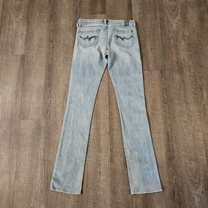 GoldSign Women’s Misfit Straight Leg Jeans Size 28 Light Wash